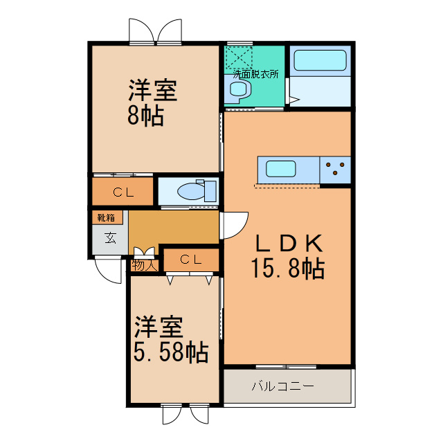 EAST GARDENⅧの間取り