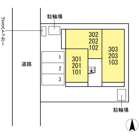 ラグナ　ヴィラの区画図