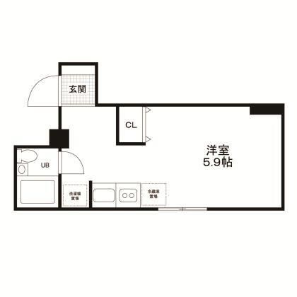 ダイヤモンドレジデンス新宿の間取り|間取りです。