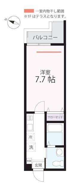 ハーミットクラブハウスカタリーナの間取り