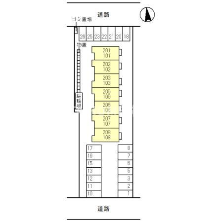 Alivio (アリビオ) の区画図