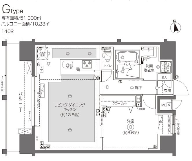 新品家具付きマンション神谷18(KaGood東京)の間取り|※間取りと異なる場合は現状を優先します。
