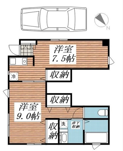 Ｓａｋａｓａｉ　Ｇｒｅｅｎ　Ｈｏｕｓｅ　特典：仲介手数料が半額です!!の間取り