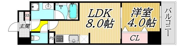 フラクタス尾浜の間取り