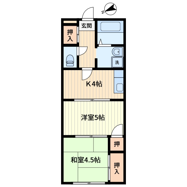 豊島区池袋２丁目の賃貸マンションの間取り