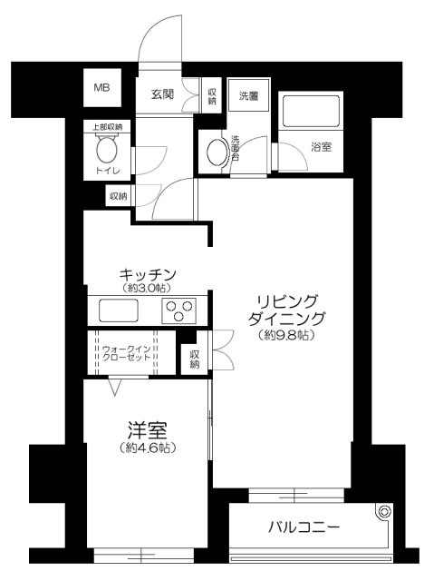 アトラスタワー西早稲田の間取り