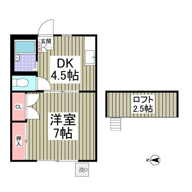 リブレス草加Ⅴの間取り