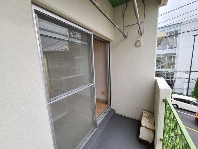 グリーンヴィレッジのバルコニー