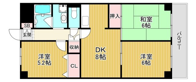 【間取り】 | 川島第23ビル
