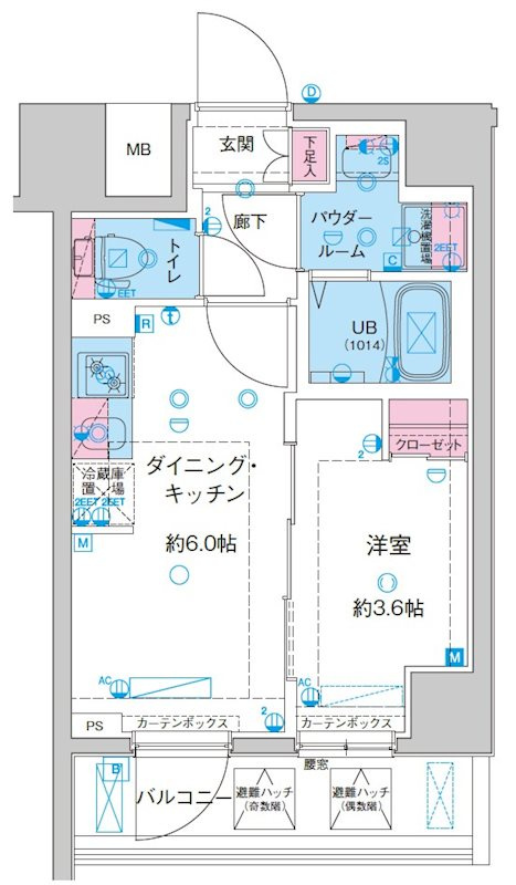 GENOVIA鐘ヶ淵の間取り