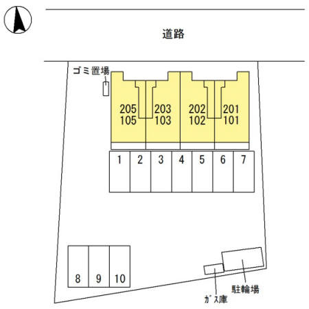 スペラーレの区画図