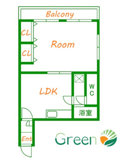 【間取り】 | コーポ泉