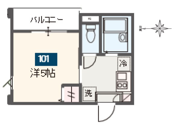 MELDIA扇大橋Ⅲの間取り