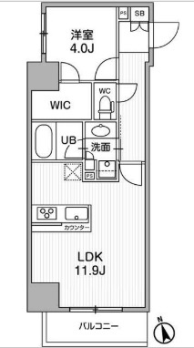 シーズンフラッツ浅草言問通りの間取り