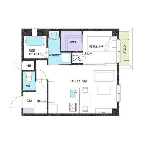 シュガーローフパーク浄心(Sugarloaf Park 浄心)の間取り