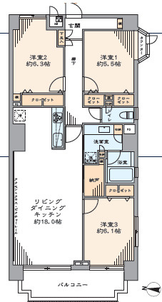 ヴェラハイツ竹の塚の間取り