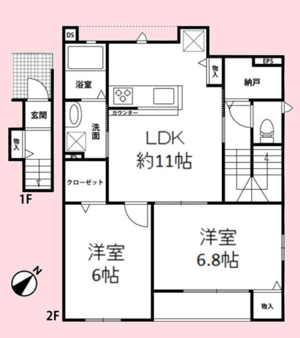 サンローズAの間取り