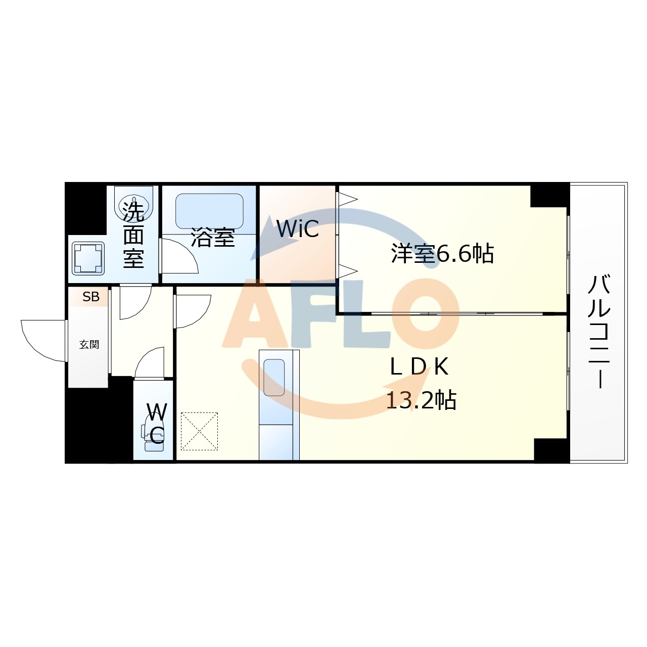 ドミールⅡオオハマの間取り|ドミールⅡオオハマ　間取り