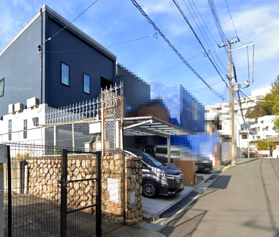 御影山手5丁目の前面道路含む現地写真|前面道路：公道　4.6ｍ　前面道路は歩道も整備され、小さなお子様にも安心

