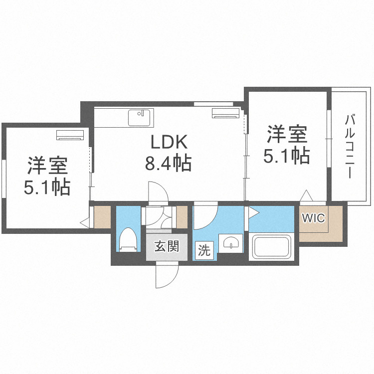 クリエオーレ錦町の間取り