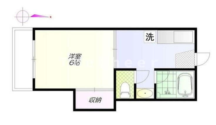 富士見荘新館の間取り