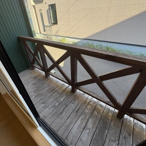 ビクトリアコーポⅡのバルコニー