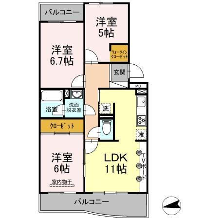 プレシール青葉台の間取り