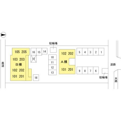 【区画図】 | リビングタウン古川北壱番館　B棟