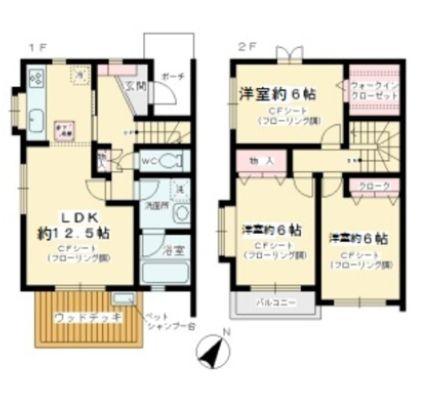 カサカリエンテ千歳台の間取り
