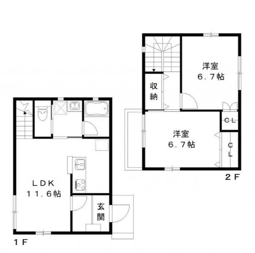 ラテルネ本八幡の間取り|間取りです。