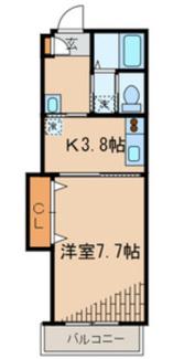 【間取り】 | カサブランカＮ | 間取りです。