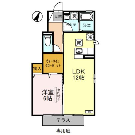 ラフォーレ Ａの間取り