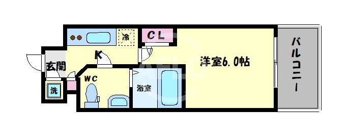 エスリード大阪NAGAHORI GATEの間取り|エスリード大阪NAGAHORI　GATE　間取り