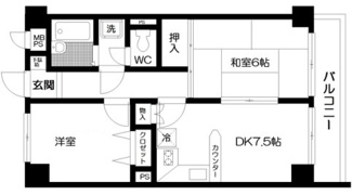 【間取り】 | 日神パレス立川 | 間取りです。