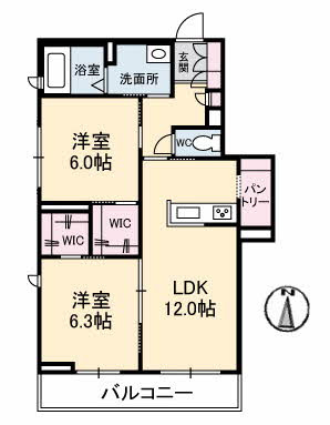 グレースセゾン　樹の間取り