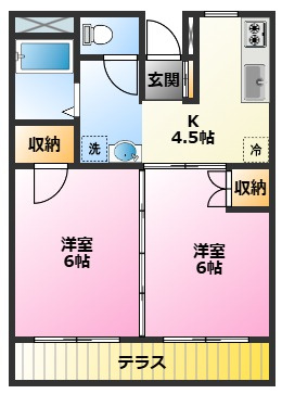 オークヒル元住吉の間取り|オール洋室♪