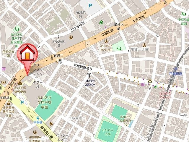 【地図】ＦＯＲＥＳＴＡ戸越銀座 