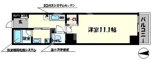 ジェイラピスナンバの間取り|ジェイラピスなんば　間取り