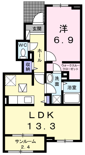 グランハピネス　Ⅳの間取り|間取図