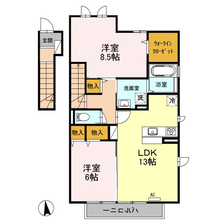 【間取り】 | サニーサイド聖蹟Ⅱ