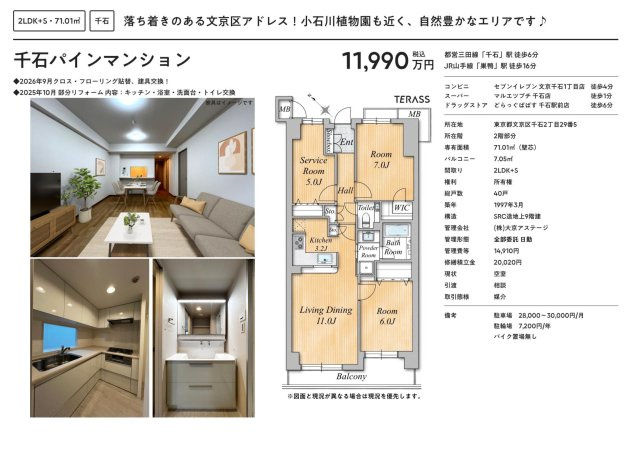 【その他】 | 千石パインマンション　仲介手数料無料＋60万円現金プレゼント中