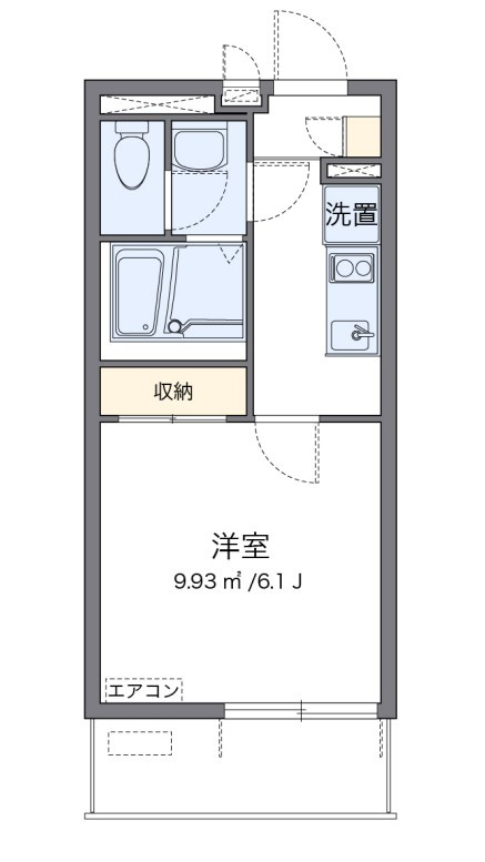 クレイノ栞の間取り