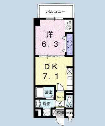 フロレゾンの間取り