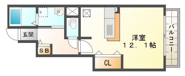 ヴァンベール千晴の間取り