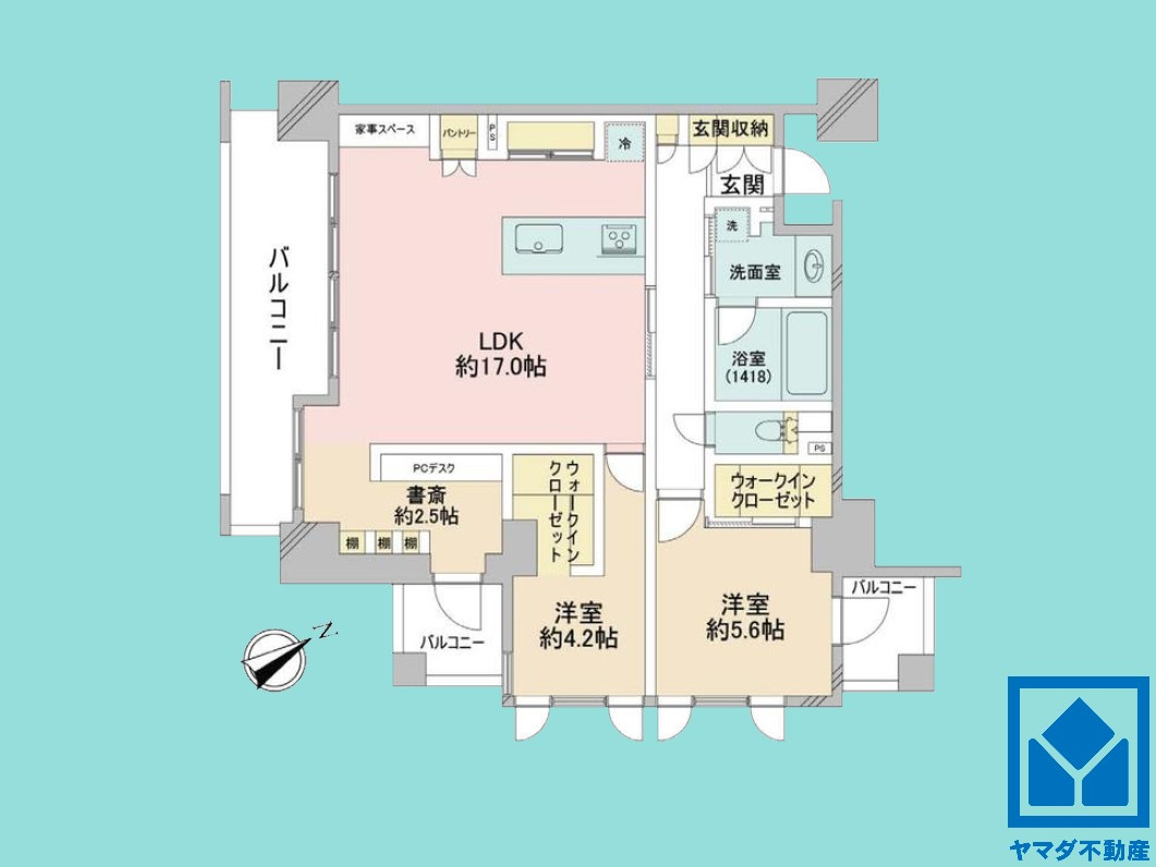 アルス京都六地蔵リスタシアの間取り