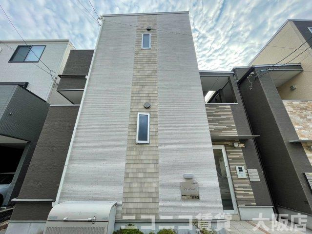 大阪市西淀川区姫里１丁目のアパートの外観