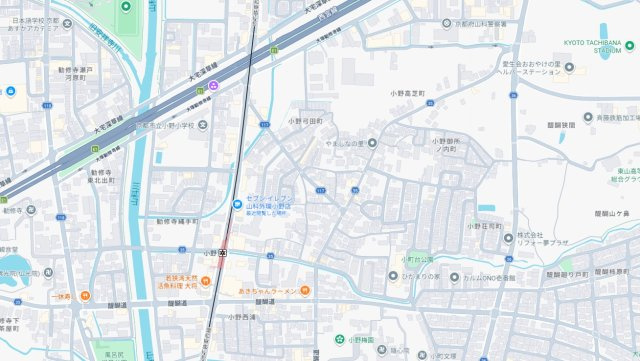 ★京都市山科区小野葛籠尻町　第1期　新築一戸建ての地図