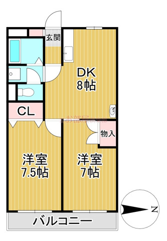 サンシャインコート東合川の間取り