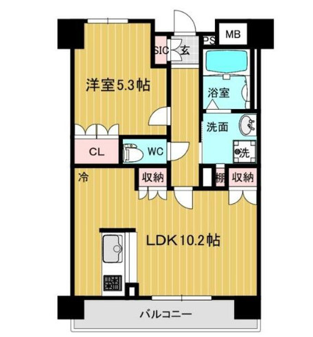 リアライズ呉服町の間取り