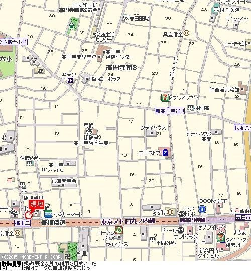 フェニックス新高円寺参番館の地図